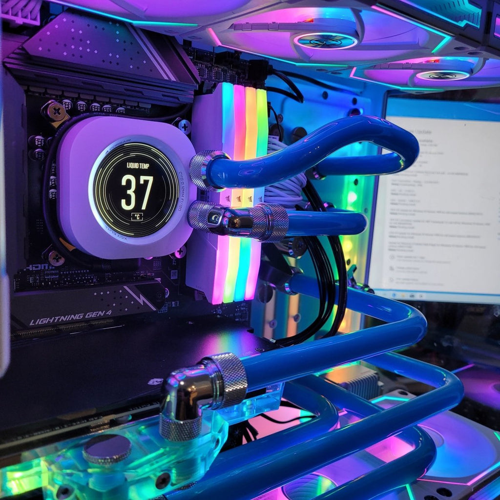 Intel Core i9 14900K custom water loop gaming PC